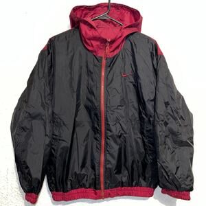Vintage 90s Nike Full Zip Reversible Windbreaker Jacket Medium 8-10